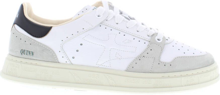 Premiata Logo Sneakers met Suède Bovenwerk en Rubberen Zool White Heren - Foto 3
