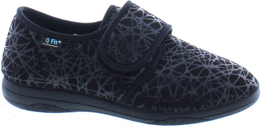 Q Fit Medical Q-Fit Medical Dames Pantoffel Geneve 2002.06 Zwart Print - Foto 2