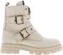 Red-rag 11236 222 Beige Nappa Biker boots - Thumbnail 3