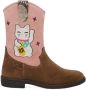 RED-RAG Cognac roze western boot | 12488 - Thumbnail 2