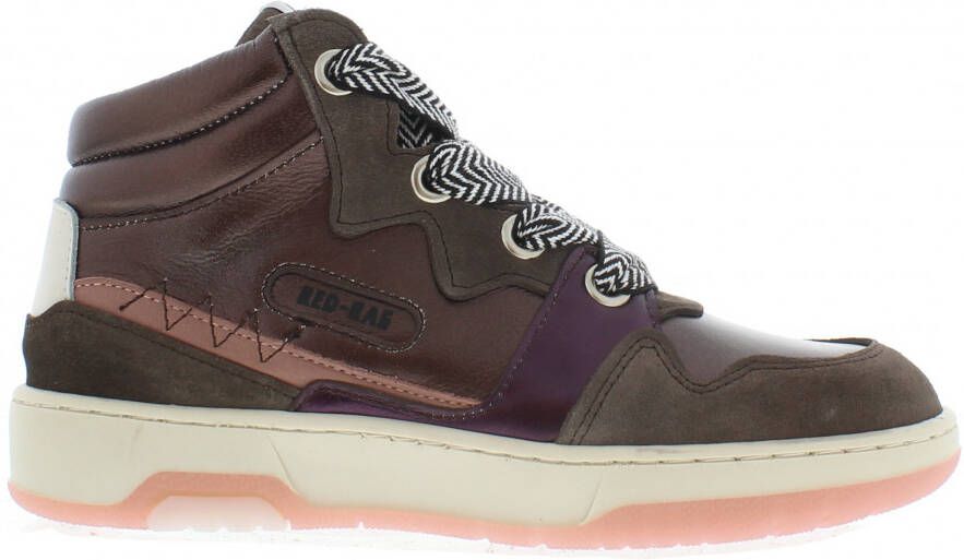 RED-RAG Hoge Bronzen Sneakers | 13216