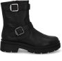 Red Rag Zwarte Leren Gesp Boots Black Dames - Thumbnail 4