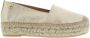 RED-RAG Espadrilles Dames 78136 Maat: 42 Materiaal: Leer Kleur: Goud - Thumbnail 4