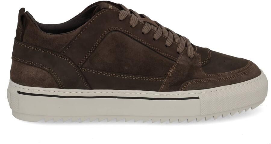 Rehab Creon mix suède sneakers donkerbruin - Foto 10
