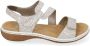 Rieker Witte Comfort Sandaal met Klittenbandsluiting White - Thumbnail 5