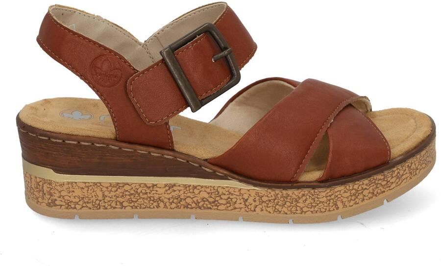 Rieker Sandalen Hak Sandalen Hak Cognac - Foto 5