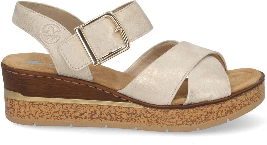 Rieker Sandalen beige Textiel Dames - Foto 5