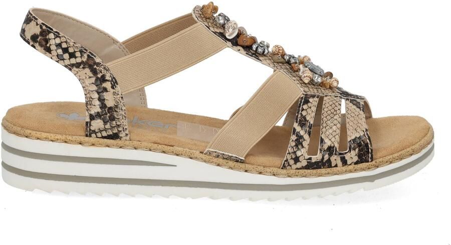 Rieker Sandaal V0649 20 Beige Combi - Foto 2