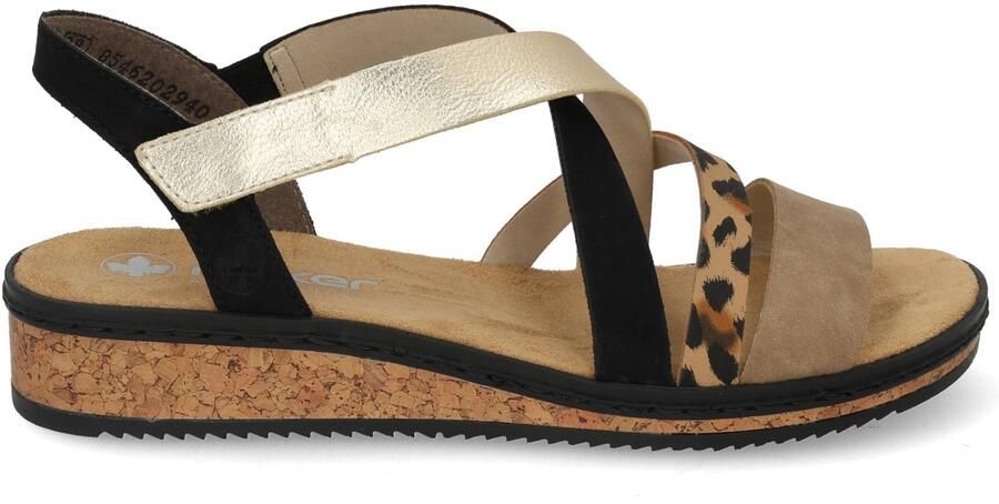 Rieker damessandaal veelkleurig luipaard - Foto 13