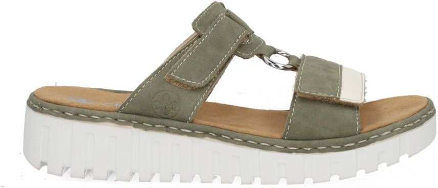 Rieker V1396 52 offwhite shil Groen