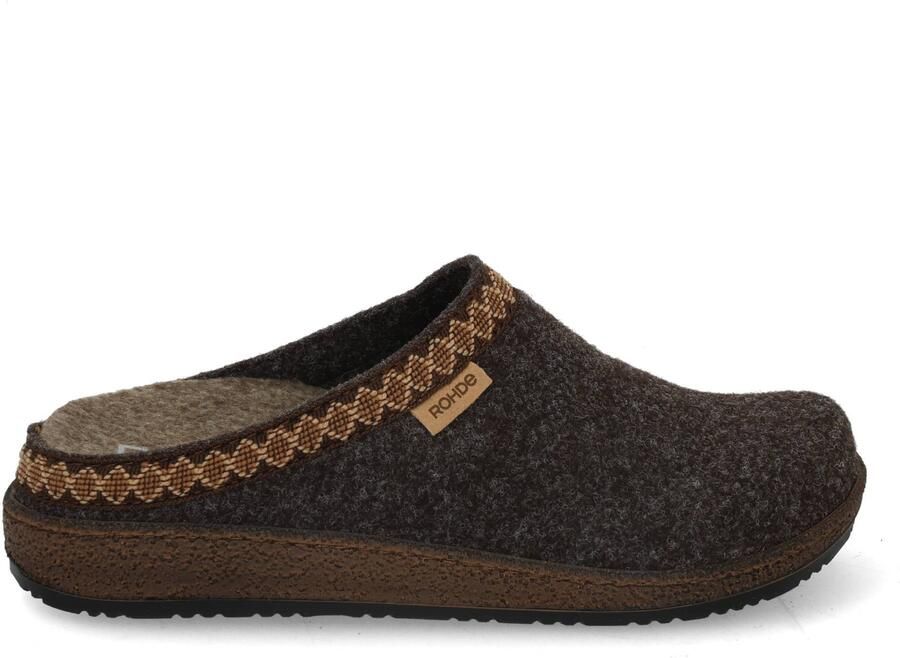 Rohde NOVARA CLOG Dames Muiltjes van Vilt 6425 Bruin - Foto 2