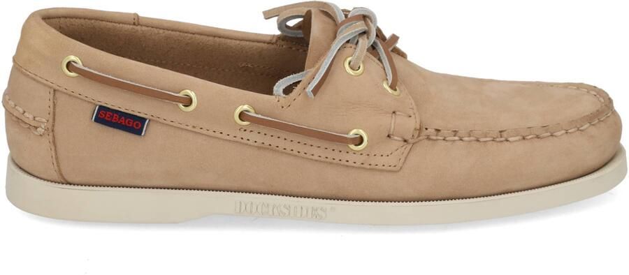 Sebago Dockside Nubuck heren bootschoen Taupe - Foto 8