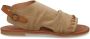 Shabbies Amsterdam Angel Sleeve leren sandalen beige cognac - Thumbnail 3