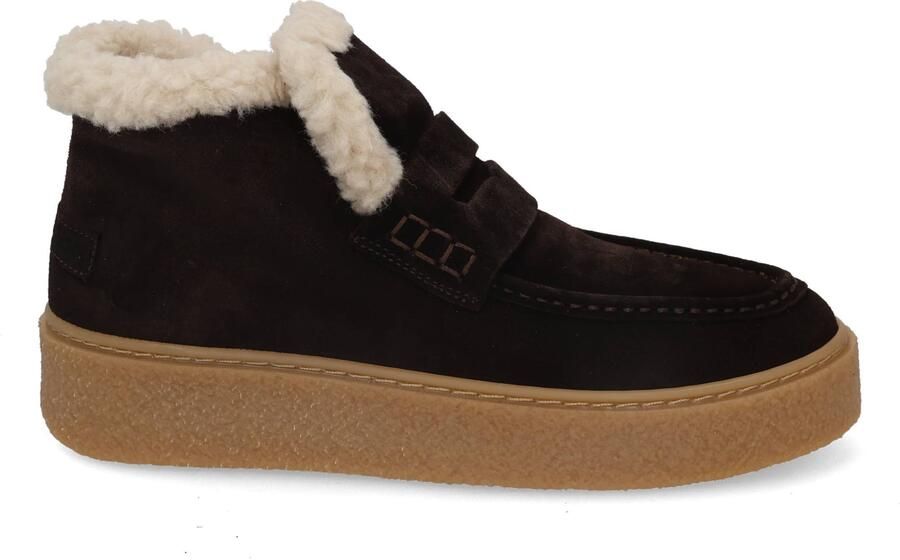 Shabbies Amsterdam SENNA ANNA Ankle boot suede Dark Brown