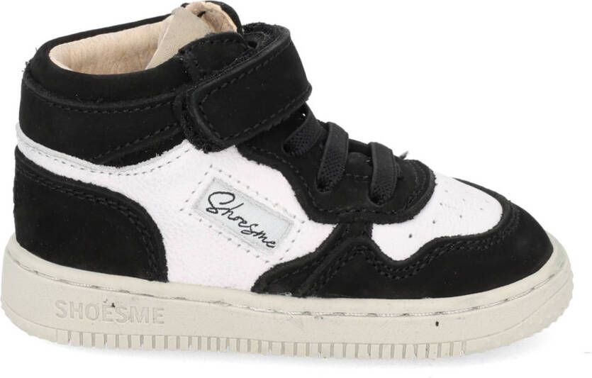 Shoesme leren sneakers zwart wit Jongens Leer Meerkleurig 24 - Foto 6