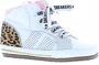 Shoesme BP21S002-B leren babyschoenen met panterprint wit - Thumbnail 4
