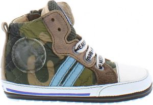 Shoesme Baby | Babysneakers | Jongens | Camo Green | Leer