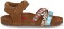 Shoesme leren sandalen met kraaltjes bruin multi Meisjes Leer All over print 22 - Thumbnail 4