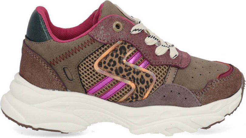 ShoesMe LW25W100-A brown purple multi bruin