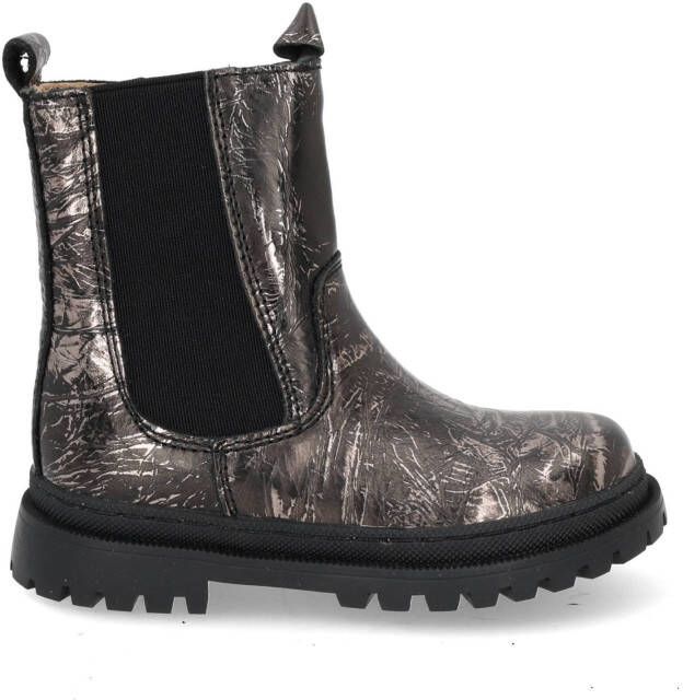Shoesme leren chelsea boots zwart zilver Meisjes Leer Effen 26 - Foto 3