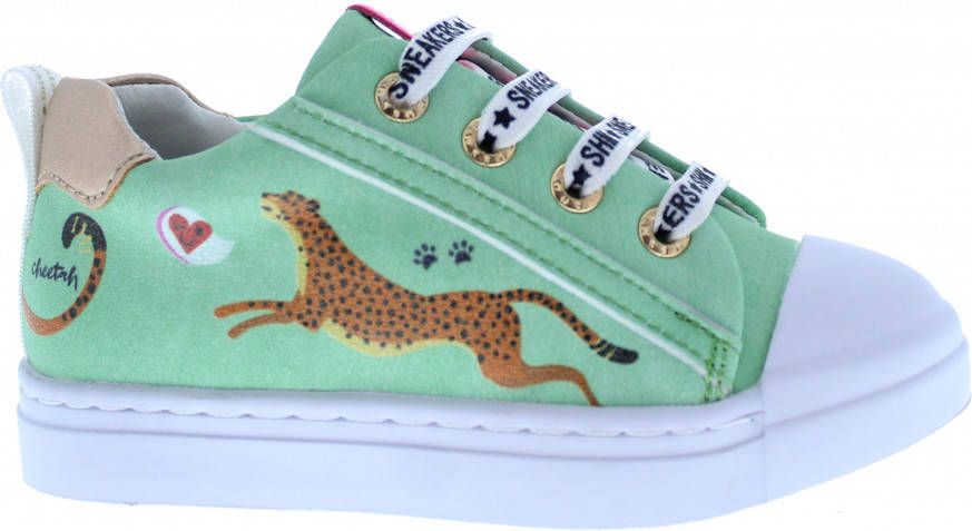 ShoesMe SH21S002-E green cheetah Groen