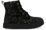 Shoesme fluwelen sneakers met glitters zwart - Thumbnail 2