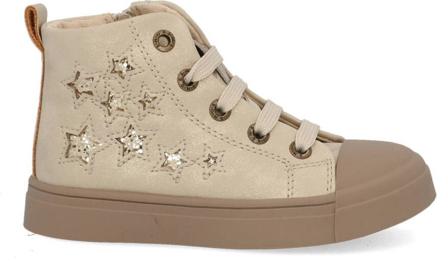 Shoesme Sh25w030 Sneakers Meisjes Leren Sneaker Beige - Foto 3