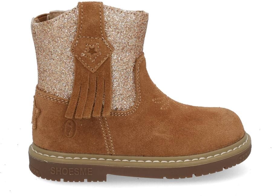 Shoesme Glitter Laarsjes cognac Suede Dames - Foto 2