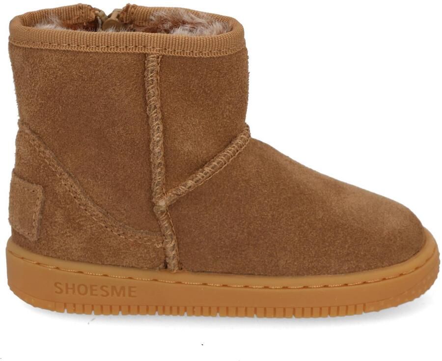Shoesme Cognac Bootie Met Fluffy Voering Laarzen Kinderen Unisex Cognac Lammy - Foto 8