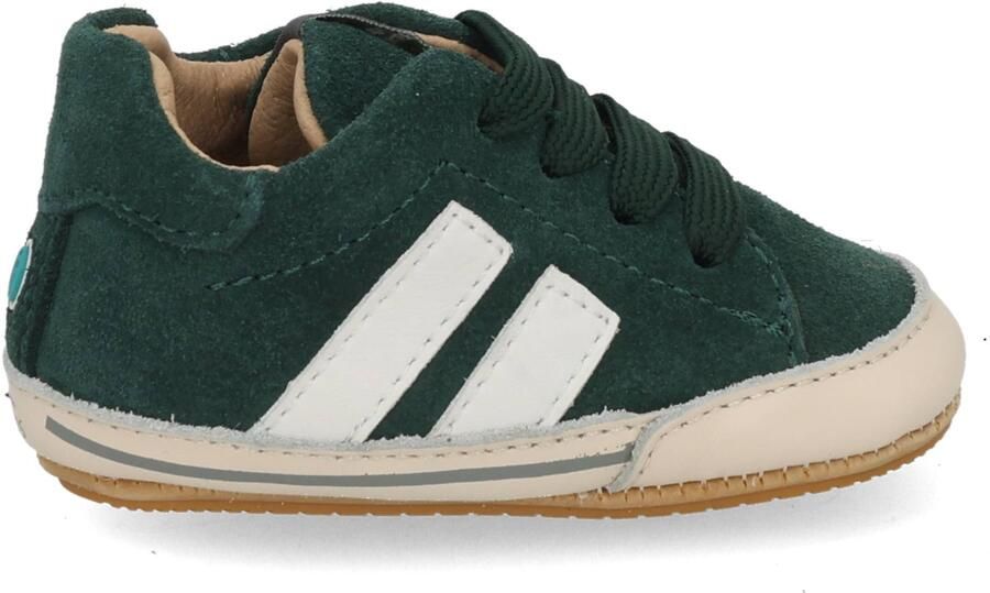 Shoesme Leren Lopen Sneakers groen Suède - Foto 2