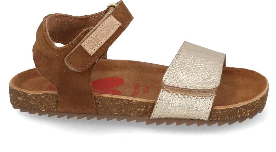 Shoesme leren sandalen bruin goud Meisjes Leer Meerkleurig 27 - Foto 7