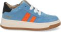 Shoesme Blauwe Sneaker Sneakers Kinderen BLUE ORANGE Suède - Blauw