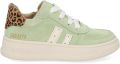 Shoesme Groene Sneaker Sneakers Kinderen Green Leopardo Ponyhair - Groen