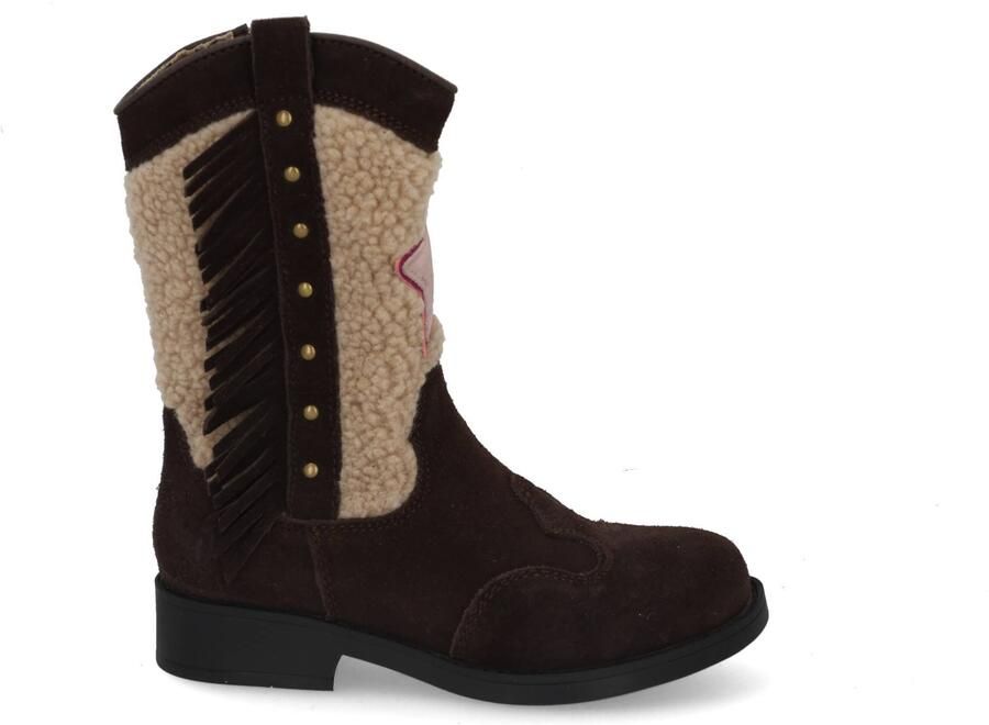 Shoesme western suède teddy laarzen donkerbruin - Foto 10