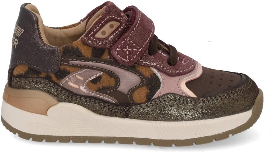 Shoesme suède sneakers donkerbruin donkerpaars - Foto 10