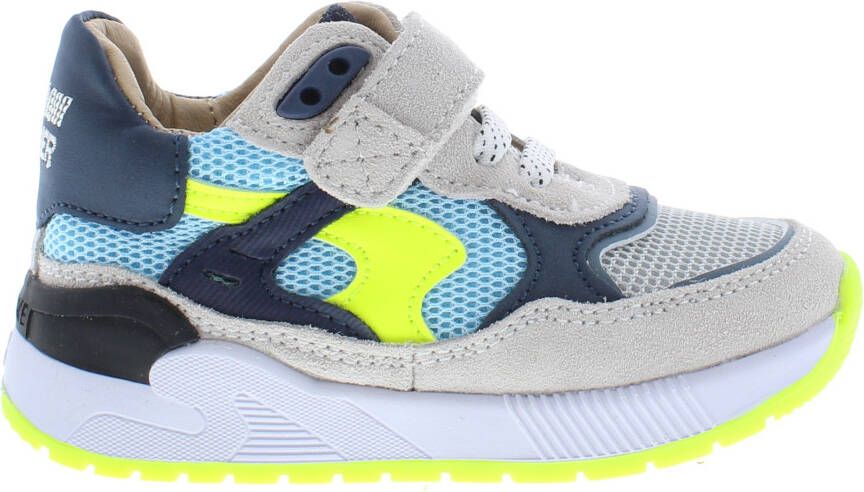 Shoesme leren sneakers grijs blauw Leer Effen 22 - Foto 7