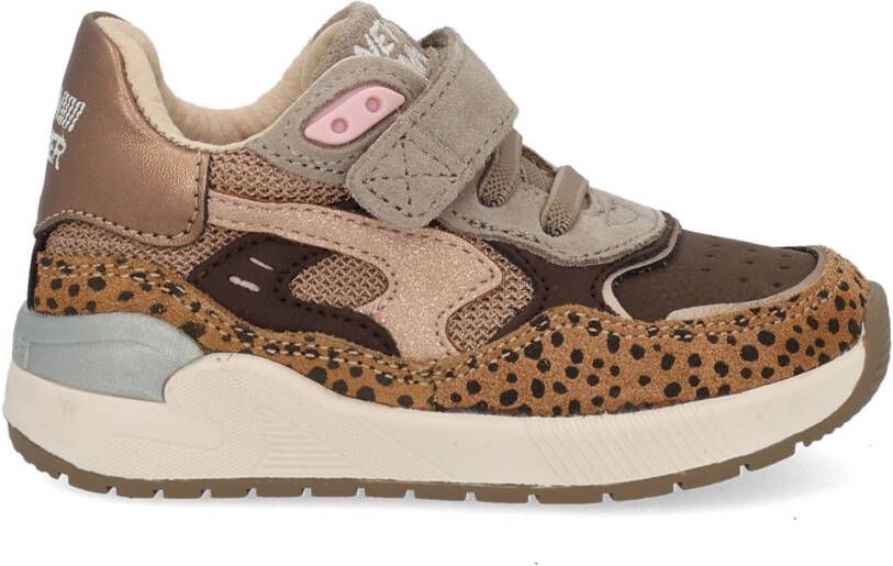 Shoesme leren sneakers brons zwart Meisjes Leer Meerkleurig 24 - Foto 7