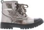 Shoesme Sw23w002 Veterboots Laarzen Met Veters Meisjes Zilver - Thumbnail 4