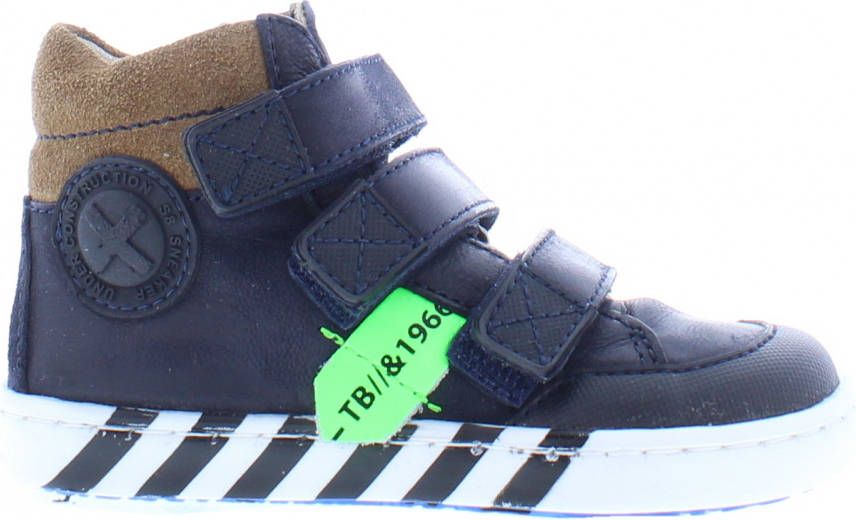 Shoesme Ur21w043 Hoge sneakers Leren Sneaker Jongens Kids Blauw - Foto 5