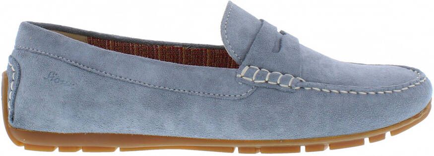 lichtblauwe moccasins dames
