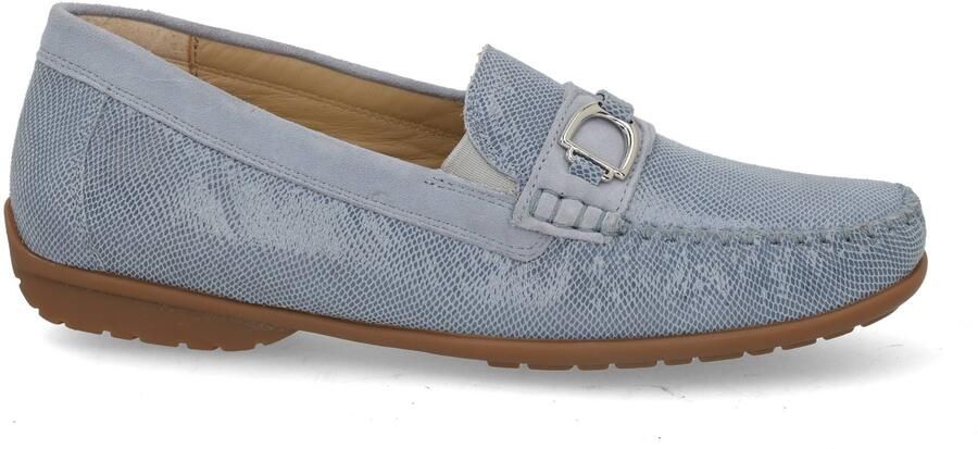 Sioux Instapper Cortizia-723-H Lichtblauw Suède Verwisselbaar Voetbed Wijdte H - Foto 4