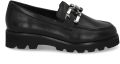 SIOUX Loafers Dames Meredira Leer Zwart - Zwart