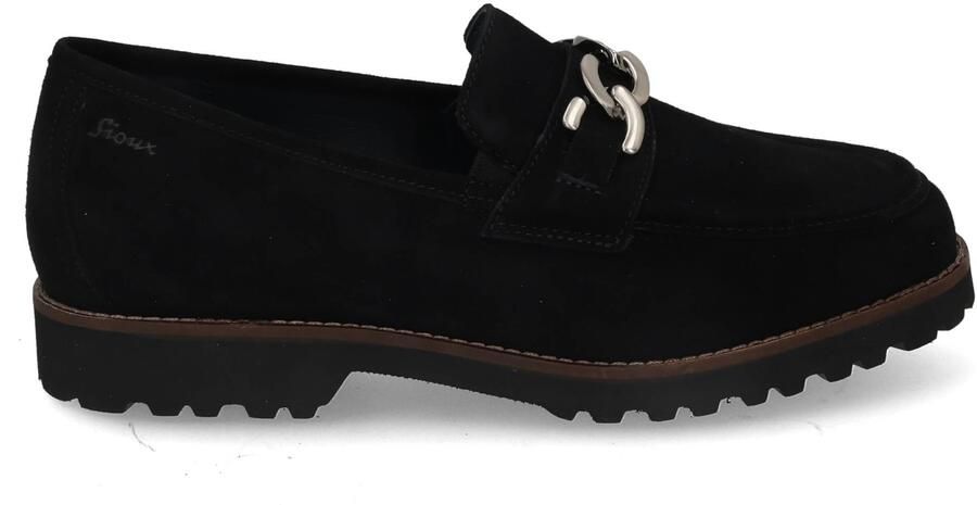 Sioux MEREDITH 734 5167760 Zwarte dames moccasin instappers wijdte H - Foto 12