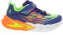 Skechers Flex Glow Ultra Sneakers Jongens Blauw - Thumbnail 2