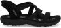 Skechers Slip-Ins Reggae Slim Sandalen Dames Zwart - Thumbnail 4