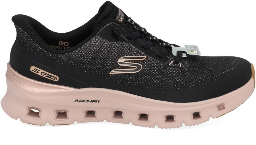 Skechers Arch Fit Glide Step BKRG Zwart