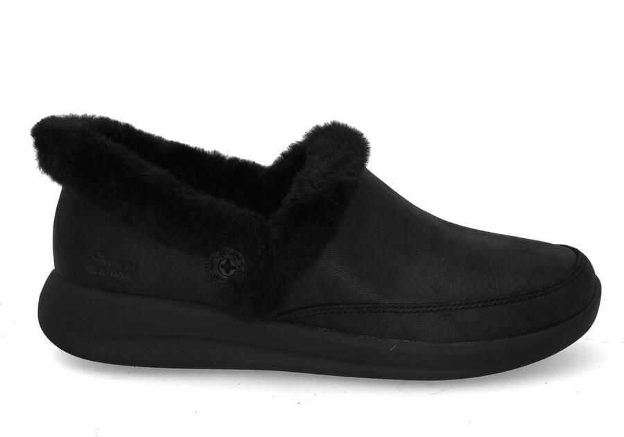 Skechers Slip-Ins Cozy Escape Pantoffels Dames Zwart - Foto 7