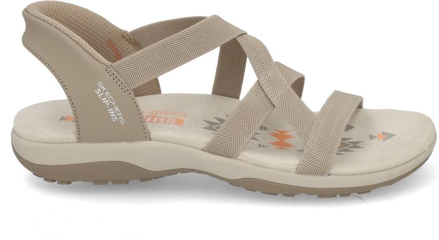 Skechers Platte sandalen SLIP-INS: REGGAE SLIM STRETCH 163460 - Foto 3