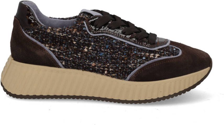 Softwaves -Dames bruin donker sneakers - Foto 3