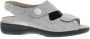 Solid 73500 20715 Lichtgrijs Dames sandaal met stretch - Thumbnail 2